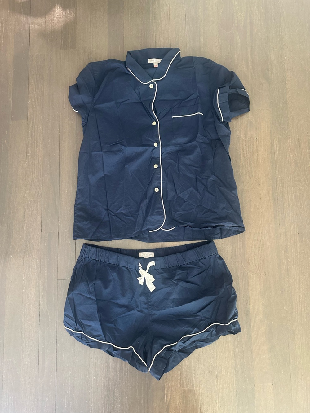 J. Crew Navy Short Pajama Set Size L - Picture 2 of 3